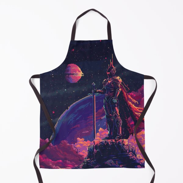Item preview, Space Knight Pixel Paladin 8-Bit Galaxy designed and sold by Kaos-Bit.