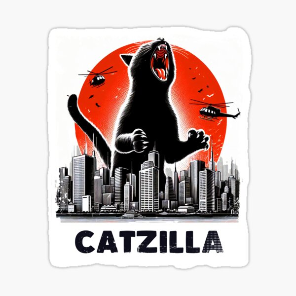 Item preview, Catzilla - cat godzilla designed and sold by PapayaGen.