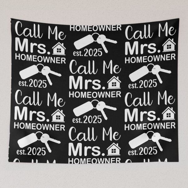 Item preview, Call Me Mrs Homeowner 2025 - in white designed and sold by EmeraldeaArt.