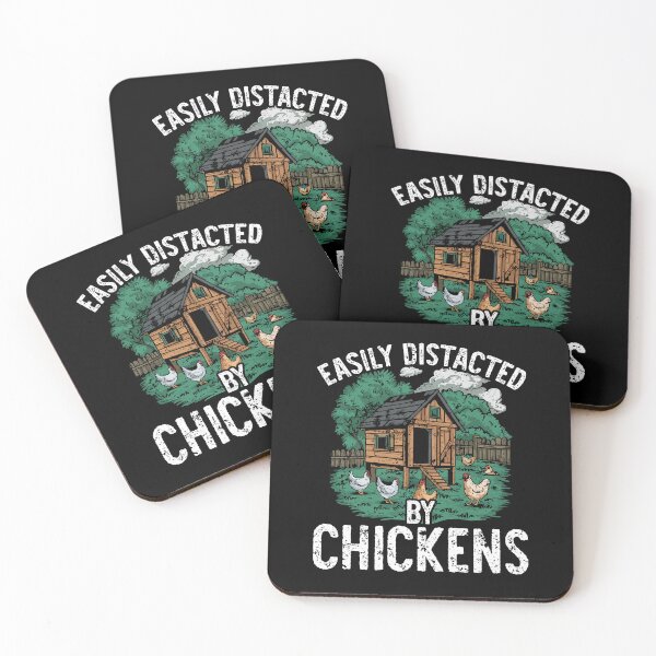 Item preview, Easily Distracted by Chickens designed and sold by kniekum.