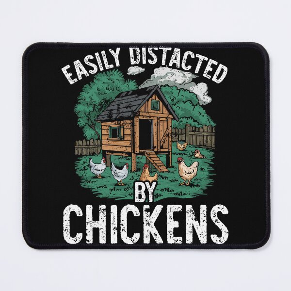 Item preview, Easily Distracted by Chickens designed and sold by kniekum.