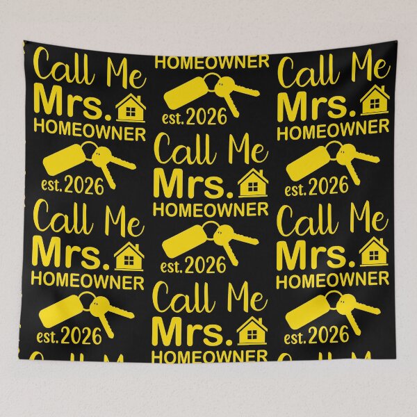 Item preview, Call Me Mrs Homeowner 2026 - in yellow designed and sold by EmeraldeaArt.