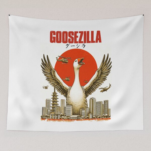 Artikelvorschau, Goosezilla - Gans Godzilla entworfen und verkauft von PapayaGen.