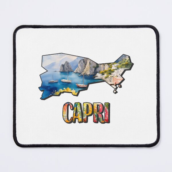 Item preview, Capri Watercolor Map designed and sold by Motivburg.