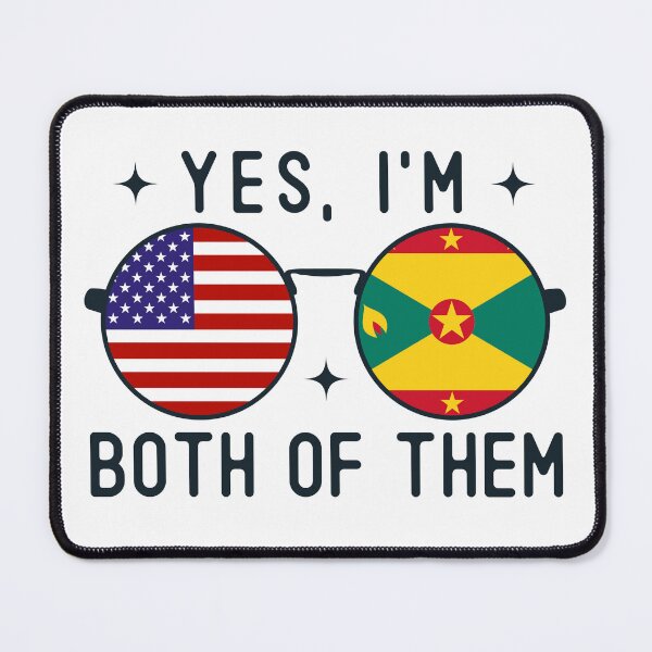 Item preview, Yes I'm Both Of Them American Grenadian designed and sold by OX-tright.