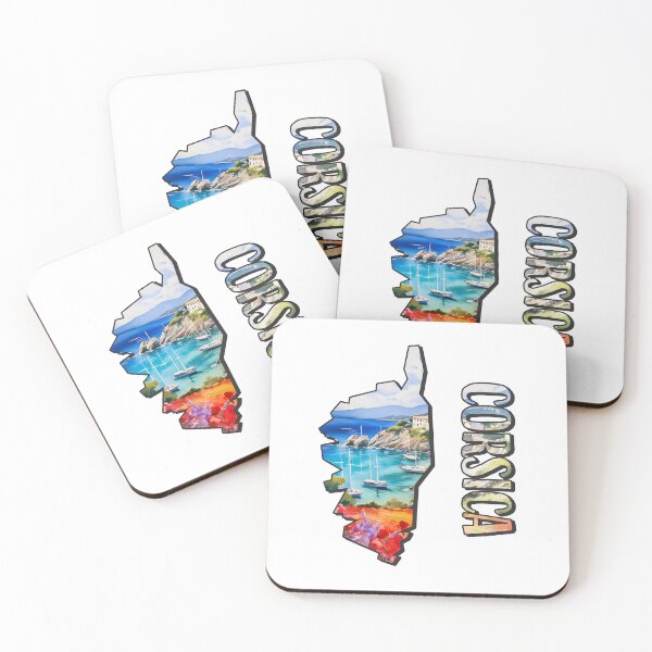 Item preview, Corsica watercolor map designed and sold by Motivburg.