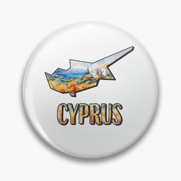Item preview, Cyprus watercolor map designed and sold by Motivburg.