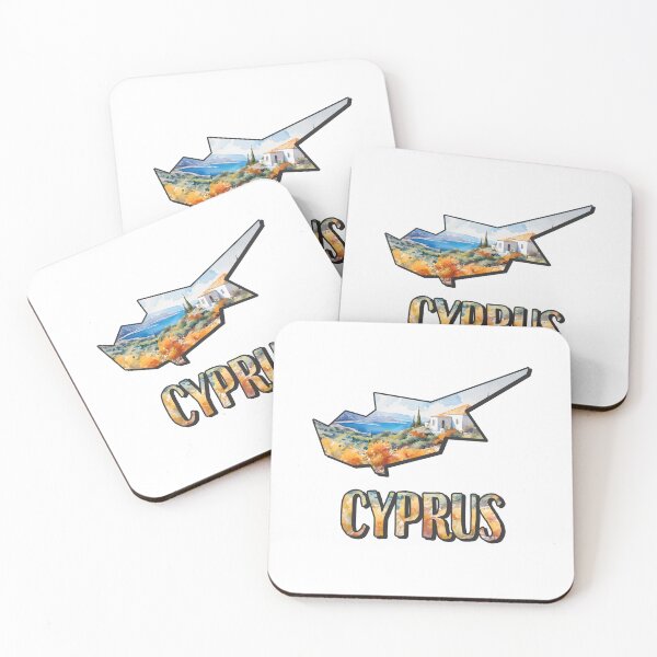 Item preview, Cyprus watercolor map designed and sold by Motivburg.