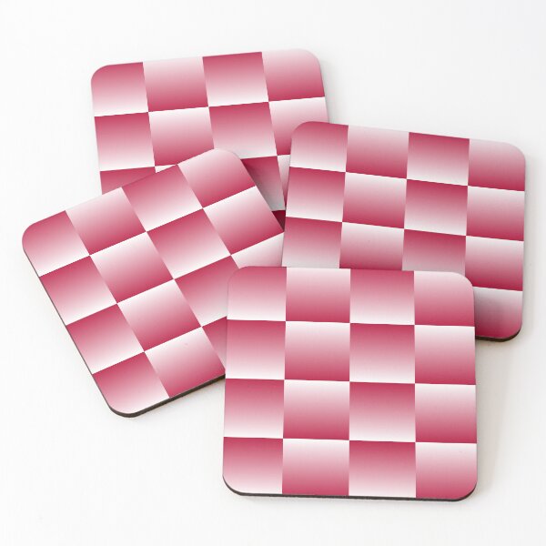 Item preview, Red and White Gradient Checkered Pattern designed and sold by starrylite.