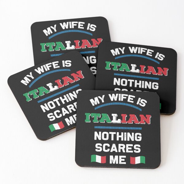 Item preview, My Wife is Italian Italia Republic Italy Roots Flag designed and sold by Blok45.