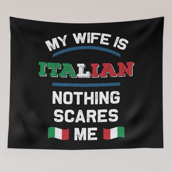 Item preview, My Wife is Italian Italia Republic Italy Roots Flag designed and sold by Blok45.