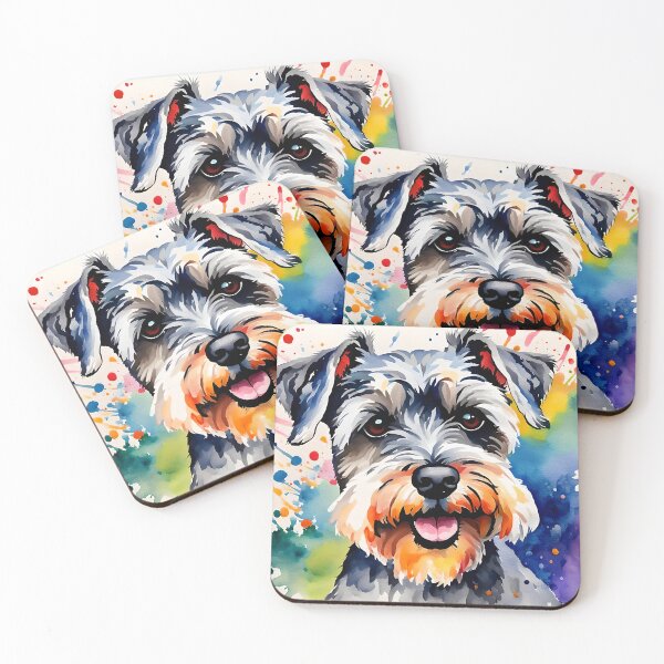 Item preview, Miniature Schnauzer - Watercolour style Dogs Art designed and sold by Country-Artist.