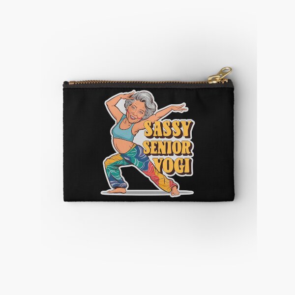 Item preview, ''Sassy Senior Yogi'' Divertida camiseta de yoga para abuela designed and sold by Witty Shirts.
