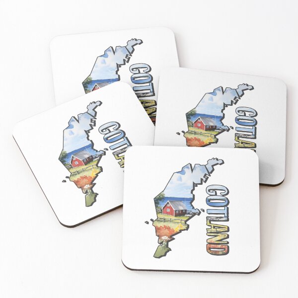Item preview, Gotland watercolor map designed and sold by Motivburg.