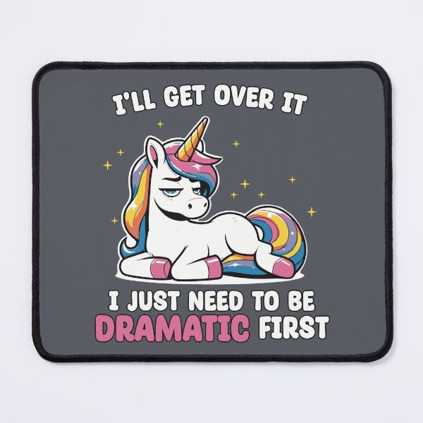 Item preview, Unicornio dramático designed and sold by MayRahTee.