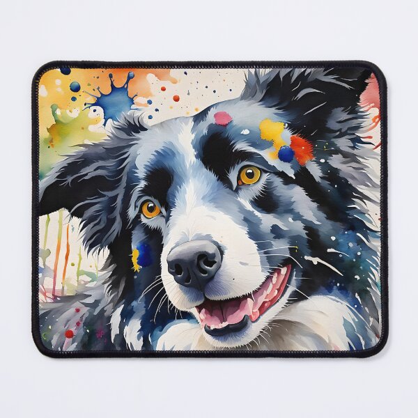 Item preview, Colourful Border Collie - Watercolour style Dogs Art designed and sold by Country-Artist.