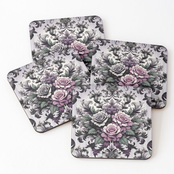 Item preview, Floral Matte Lavender Damask designed and sold by DesignsByPrnces.