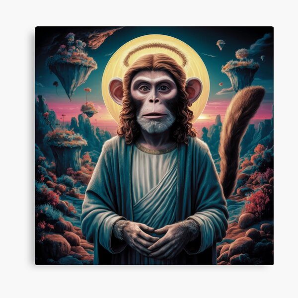 Item preview, MONKEY JESUS MEME  designed and sold by ChristianArt6.