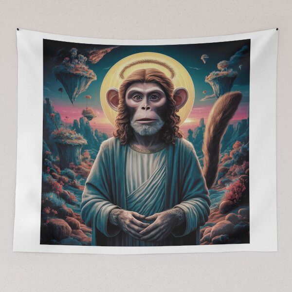 Item preview, MONKEY JESUS MEME  designed and sold by ChristianArt6.