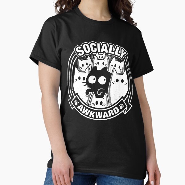 Item preview, Socially Awkward Cat - Funny Kitten Misfit designed and sold by Snouleaf.
