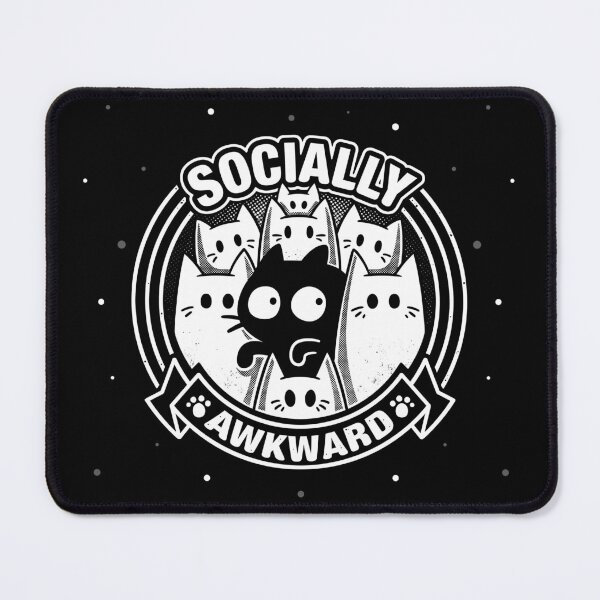 Item preview, Socially Awkward Cat - Funny Kitten Misfit designed and sold by Snouleaf.