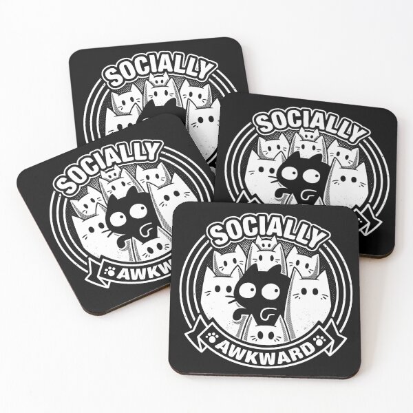 Item preview, Socially Awkward Cat - Funny Kitten Misfit designed and sold by Snouleaf.