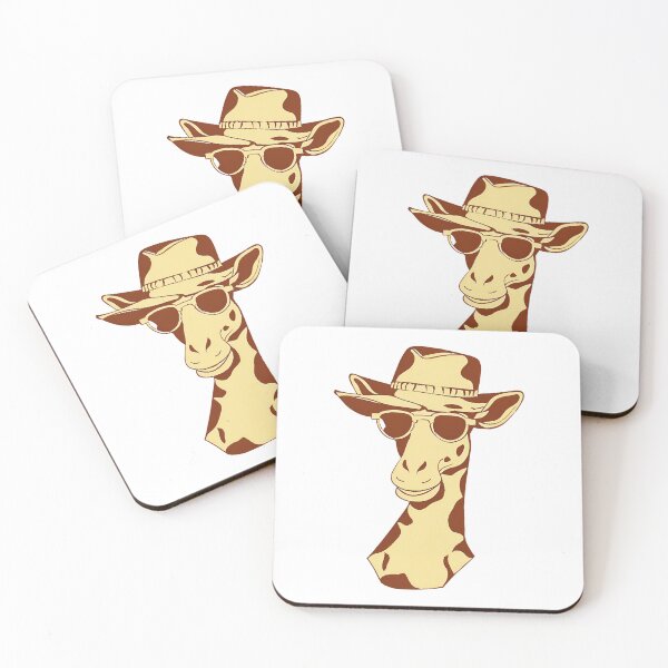 Item preview, Vintage Sepia Giraffe with Sunglasses: Cool Long-Necked Safari Star T-Shirt designed and sold by GorinART.