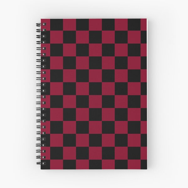 Item preview, Checkered - Black and Burgundy Red designed and sold by JustPatterns2.