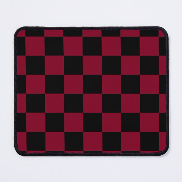 Item preview, Checkered - Black and Burgundy Red designed and sold by JustPatterns2.