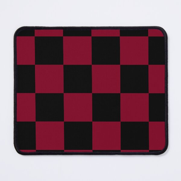 Item preview, Large Checkered - Black and Burgundy Red designed and sold by JustPatterns2.