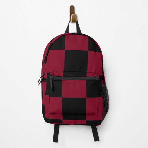 Item preview, Large Checkered - Black and Burgundy Red designed and sold by JustPatterns2.