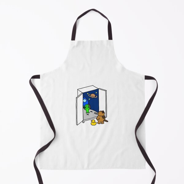 Item preview, a Cat and a Duck looking at the universe through the wardrobe designed and sold by superbaechoo.