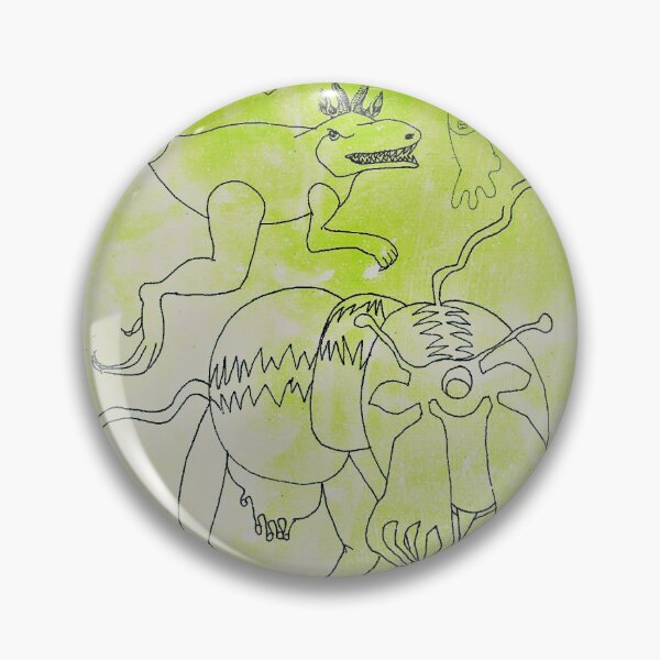 Item preview, Colorized drawing of various monsters  designed and sold by Carré Comme Orange.