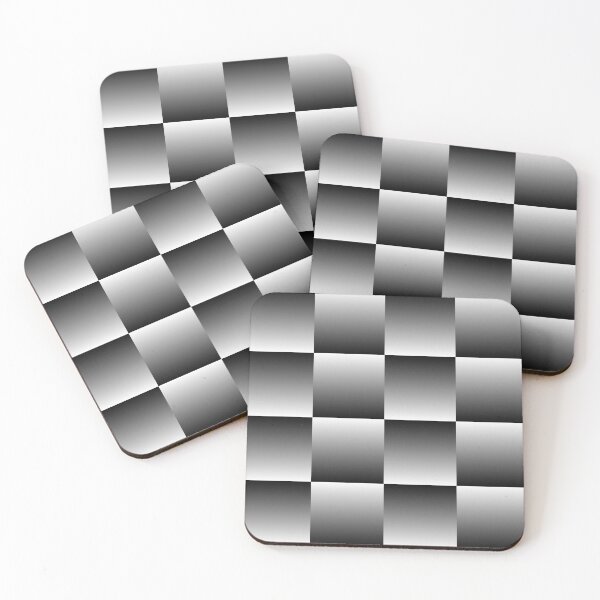 Item preview, Black to White Gradient Checkered Pattern designed and sold by starrylite.