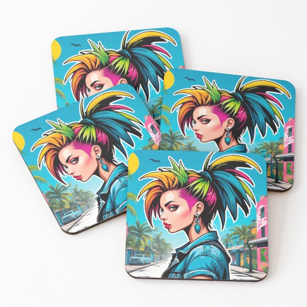 Item preview, Tropical Paradise Summer Alt Punk Girl designed and sold by MadnessEnvelope.
