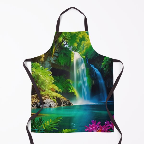 Item preview, Surreal forest colorful waterfall designed and sold by mikaws.