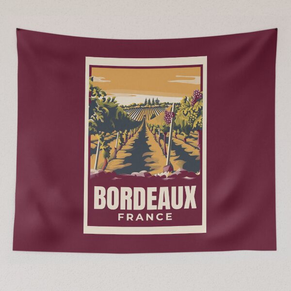Item preview, A Vintage Travel Illustration of Bordeaux - France designed and sold by GoodOldVintage.