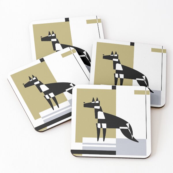 Item preview, German Shepherd. Dog breed silhouette on an abstract background. designed and sold by ArchiTania Studio.