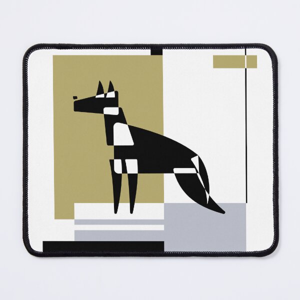 Item preview, German Shepherd. Dog breed silhouette on an abstract background. designed and sold by ArchiTania Studio.
