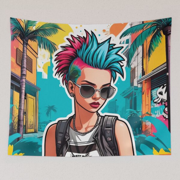 Item preview, Hot Punk Summer Girl designed and sold by MadnessEnvelope.