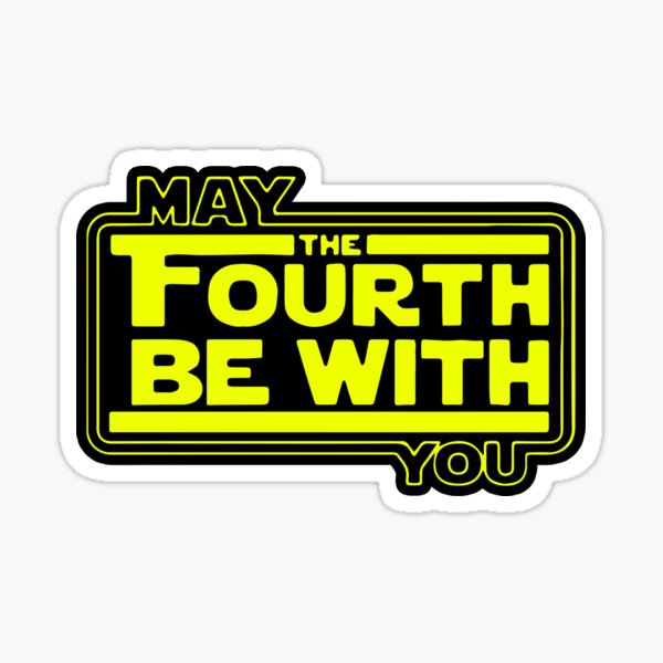 Vista previa del artículo con la obra «May 4th Be With U You, 4th, Funny SciFi Movie», diseñado y vendido por RAWWR.