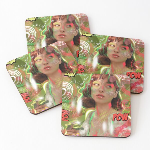 Item preview, Green Girl pop art  designed and sold by Alexandra Muscalu.