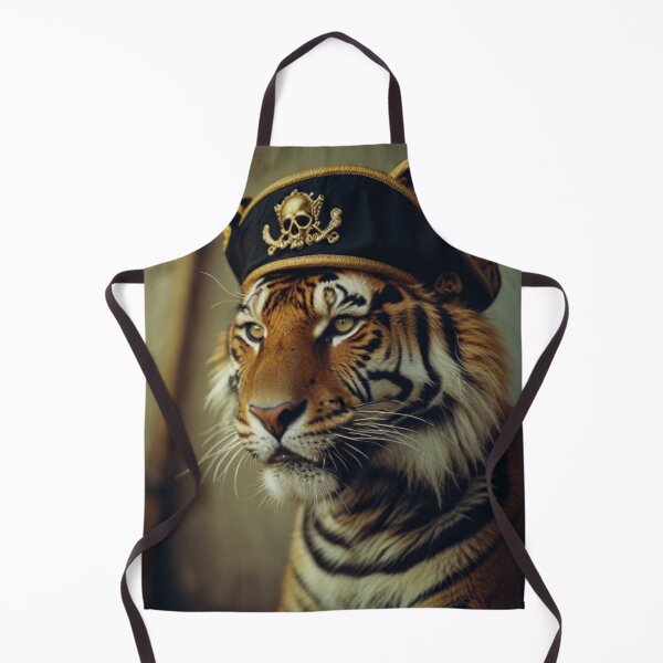 Item preview, pirate tiger portrait designed and sold by mikaws.