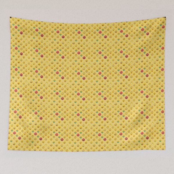 Item preview, Emoji Cute Faces Kawaii Text Message Social Media Seamless Pattern designed and sold by SayItWithYours.