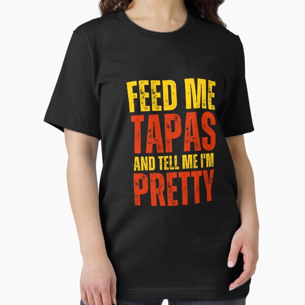 Artikel-Vorschau von Tapas T-Shirt / Distressed Spanisches Essen Shirt & Lustiges Tapas Geschenk, designt und verkauft von SlocifieShop.