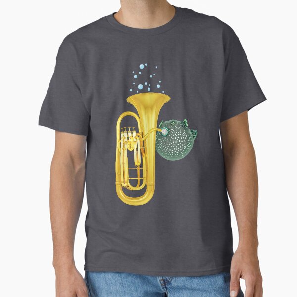 Item preview, Puffer Fish Playing Tuba designed and sold by Orna Artzi Shemesh.