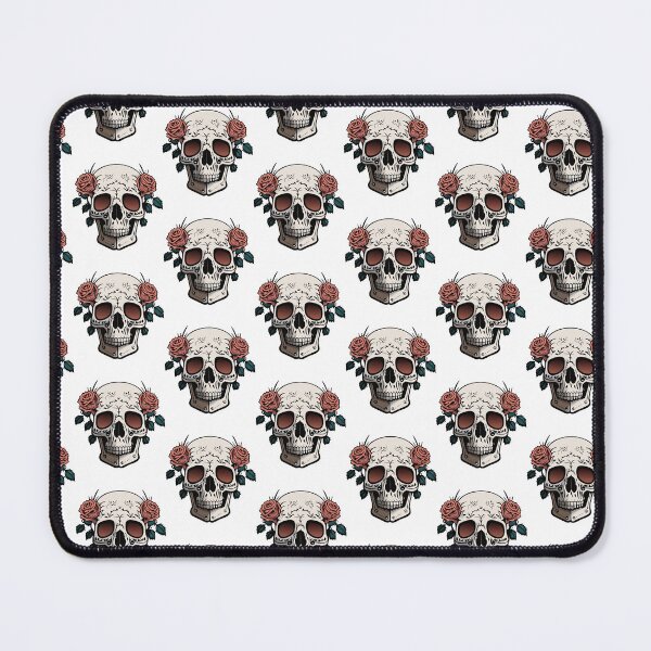 Item preview, Skull and rose, cool gothic style design with roses designed and sold by URBAN LEADS.