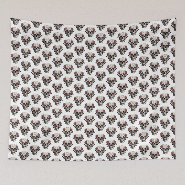 Item preview, Skull and rose, cool gothic style design with roses designed and sold by URBAN LEADS.