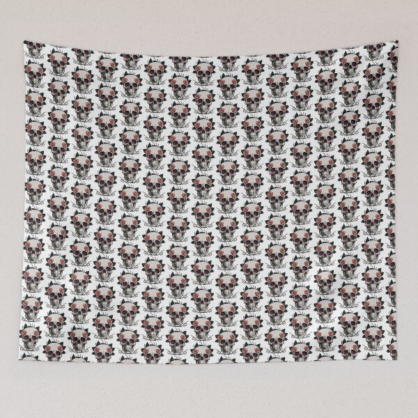 Item preview, Skull and rose, cool gothic style design with roses designed and sold by URBAN LEADS.