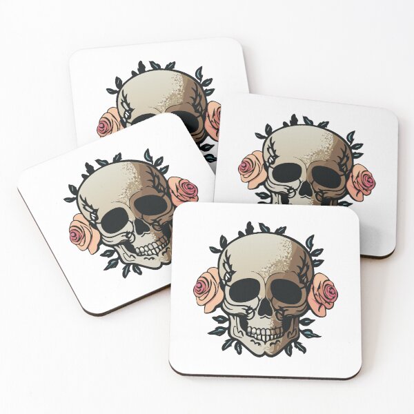 Item preview, Skull and rose, cool gothic style design with roses designed and sold by URBAN LEADS.
